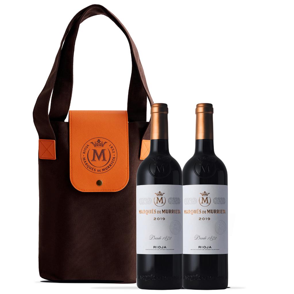 2 VINO MARQUES DE MURRIETA 750 ML + ESTUCHE