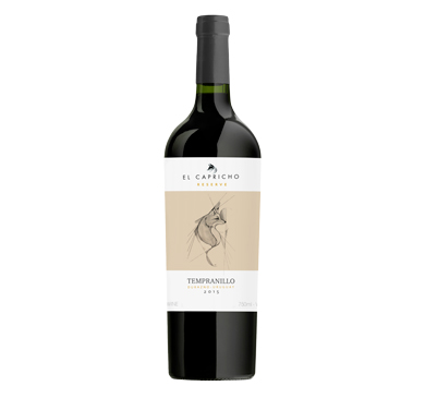 VINO EL CAPRICHO TEMPRANILLO RESERVA 750 ML